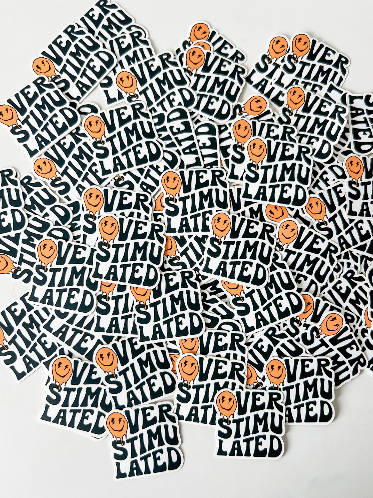 Overstimulated Vinyl Sticker