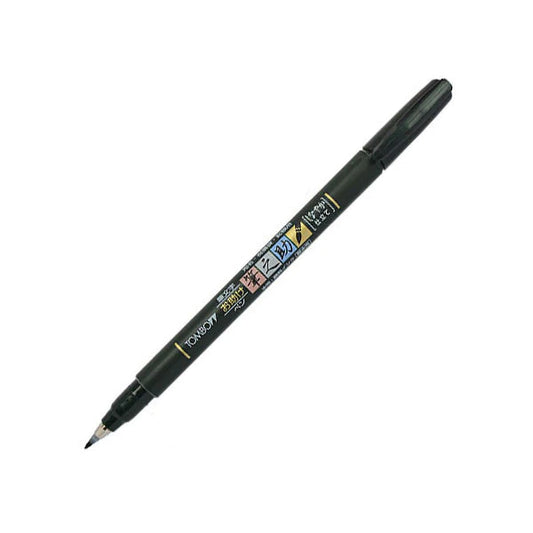 TomBow Fudenosuke Brush Pen - Black - Soft Tip