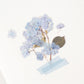 Big Leaf Hydrangea - Pressed Flower Sticker
