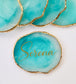 Resin Name Plate - Blue