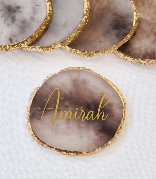 Resin Name Plate - Black