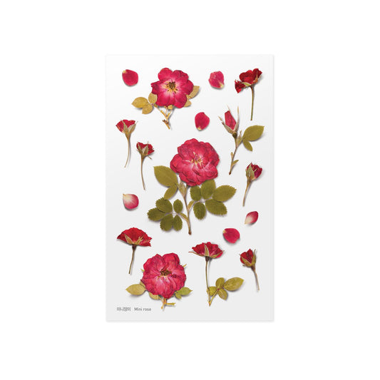 Mini Rose - Pressed Flower Sticker