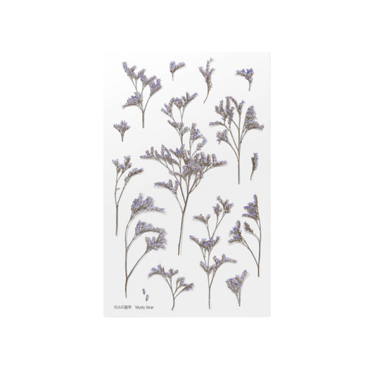 Misty Blue - Pressed Flower Sticker