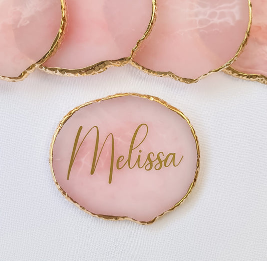 Resin Name Plate - Pink